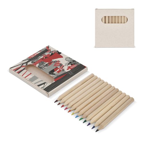 12 farveblyanter i æske - Bild 1